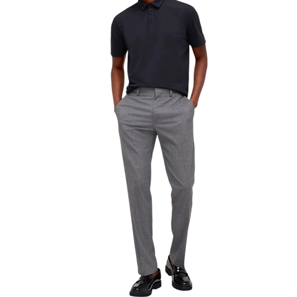 Kenneth Cole Reaction Stretch Slim Fit Dress Pants, Gray, 34x30 NWT ACTUAL 35X30